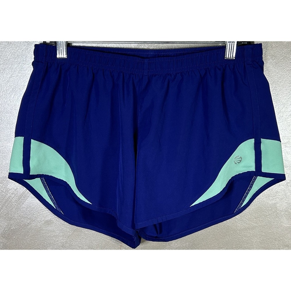 Jillian Michaels Impact Shorts With Liner Blue Size Large Running Gym Workout